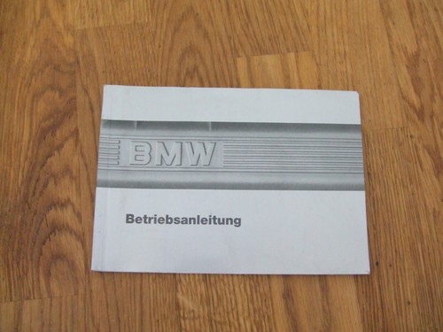 Bmw e24 betriebsanleitung - bmw,